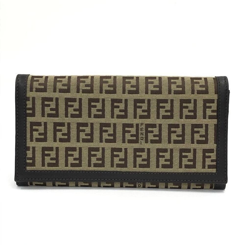 FENDI Bi-fold Long Wallet, Zucca Pattern, 2270-8M0000-038